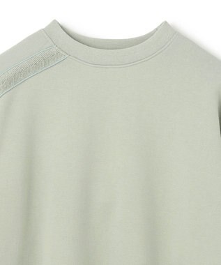 BEIGE， 【BEIGE,ecru/WEB限定・洗える】LOOP BACK / コットンスウェットリブトップス Leaf