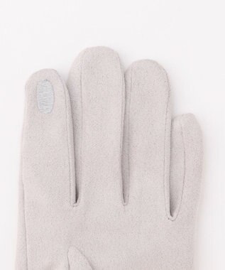 ANY SIS シャインストーン グローブ ライトグレー