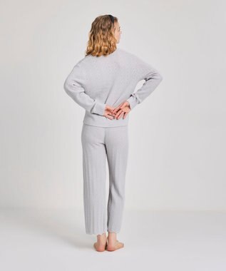 une nana cool とろみ素材がここちよいハラマキ付きロングボトム　ｍｏｉ　ｒｏｏｍ（モアルーム） グレー