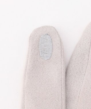 ANY SIS シャインストーン グローブ ライトグレー