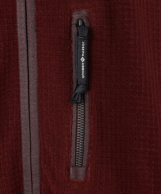 JOSEPH ABBOUD MOUNTAIN 【UNISEX】ポーラテックブロックフリース ワイン系