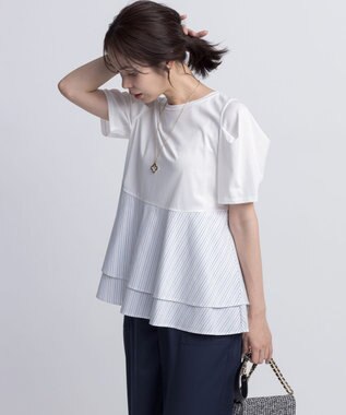 シャツコンビティアード カットソー