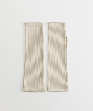 ORuKuBET organic cotton rib arm cover 【 UVカット・オーガニックコットン・日本製 】 ベージュ