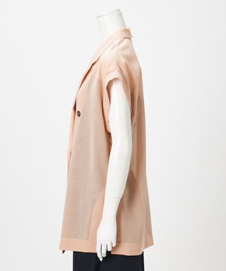 23区 【GOLD LABEL】コットンオーガンジー シアー ジレ ピンク系