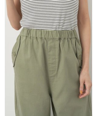 earth music&ecology ツイルバルーンパンツ Green