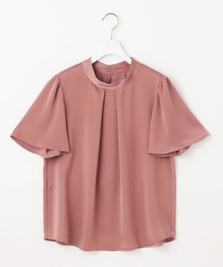 ANY SIS 【洗える】4WAY半袖 ボウブラウス スモーキーピンク