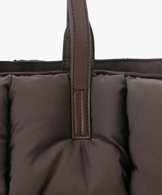 自由区 【SHIHOさん着用】パディングナイロン2ハンドルトート バッグ ブラウン