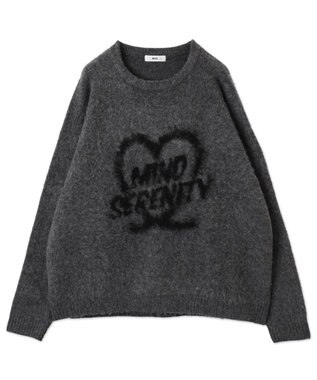 WEGO 【ユニセックス着用ITEM/MLサイズ展開】シャギーグラフィックプルオーバー スミクロ