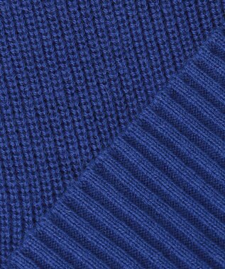 J.PRESS LADIES 【洗える】SEMI WORSTED ハイネック ニット ブルー系