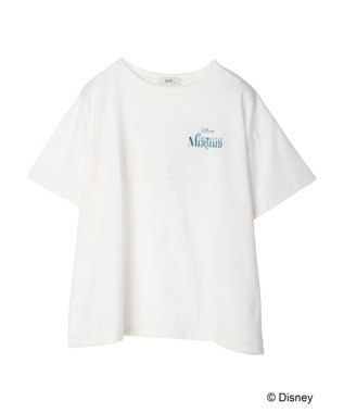 earth music&ecology リトル・マーメイド / プリントTee Off White