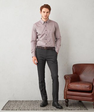 JOSEPH ABBOUD 【ウエストも伸びる】ツィーディージャージーストレッチ パンツ グレー系