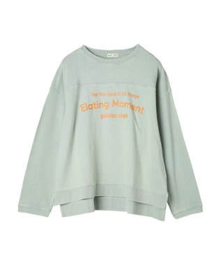 CRAFT STANDARD BOUTIQUE ミニ裏毛パウダー加工ＰＴ　Ｐ／Ｏ　Ｌ／Ｓ Light Green