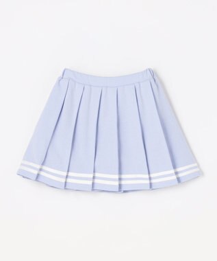 ANY KIDS 【洗濯機可能/吸汗速乾】ドライタッチ プリーツスカパン サックスブルー