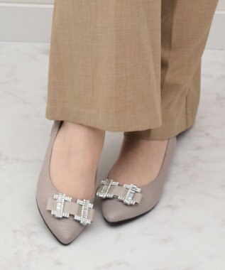 Bridget Birkin 【Bridget Birkin】ビジューリボンバレエレインパンプス