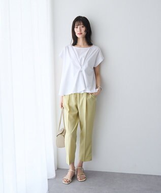 YECCA VECCA ピン付きドレープカットソー Off White