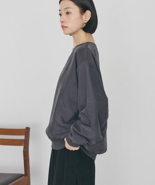 AMERICAN HOLIC オーガンジーレイヤードスウェットプルオーバー Charcoal Gray