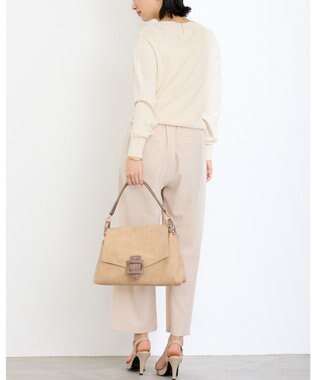 MioFIRANO バックル付きフラップトートバッグ 2WAY　FIRANO フィラノ BEIGE