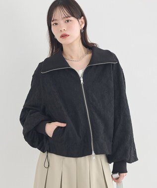 earth music&ecology 【WEB・一部店舗限定】レースリバーシブルブルゾン