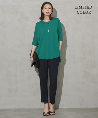 ICB L 【新色追加・WEB限定カラーあり】FluidBackSatin ドロストパンツ ネイビー［WEB限定］