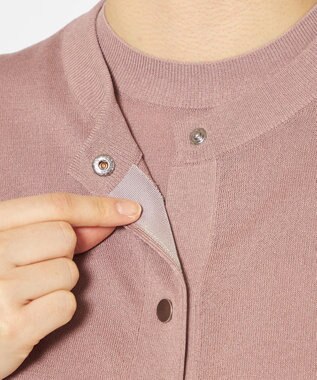 uncrave 【手洗い可】シアー ニットカーディガン（uncrave STANDARD） ピンク