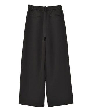 AMERICAN HOLIC 【イージーケア】タックストレートパンツ Black