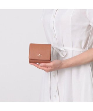 LANVIN en Bleu リュクサンブールカラー 外ボックス二つ折り財布 ブラウン