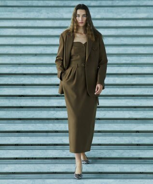 uncrave プレーンスーツ ジャケット（uncrave WHITE） ブラウンカーキ