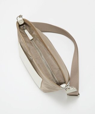 TOPKAPI 【Breath TOPKAPI sis】【WEB限定】ナイロン レザーポケット ミニ ショルダーバッグ 軽量 / CALM カーム　 ベージュ