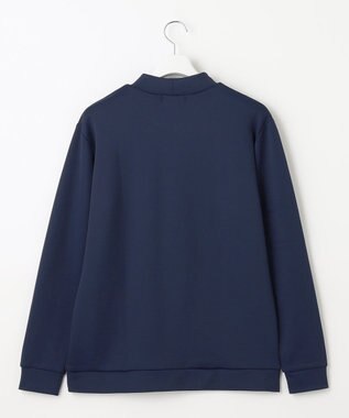 23区GOLF 【MEN/キングサイズ】フロントロゴ モックネックシャツ ネイビー系