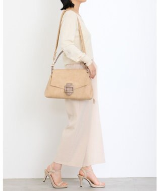 MioFIRANO バックル付きフラップトートバッグ 2WAY　FIRANO フィラノ BEIGE