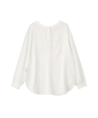 YECCA VECCA 2wayリブMIXジョーゼットブラウス White