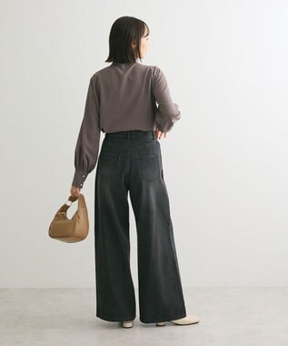 Green Parks ・ＥＬＥＮＣＡＲＥ　ＤＵＥ　フロントレースブラウス Charcoal Gray