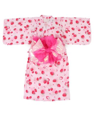 Mother garden マザーガーデン 2024 キッズ2WAY セパレート  浴衣 《野いちご 水彩柄》 110/120/130/140 野いちご水彩柄