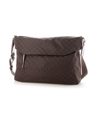 Y'SACCS PolkaDots口折れショルダー　Mサイズ チョコ