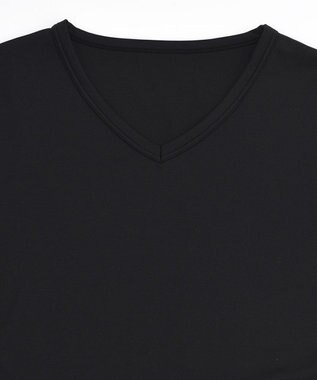 WACOAL MEN WACOAL MEN 【ウォームインナー】 Vネック 8分袖 あったかインナー 保温性 後裾長め設計 肌側微起毛 インナー WL5801 /ワコールメン ブラック