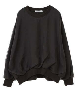 AMERICAN HOLIC オーガンジーレイヤードスウェット Charcoal Gray