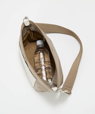 TOPKAPI 【Breath TOPKAPI sis】【WEB限定】ナイロン レザーポケット ミニ ショルダーバッグ 軽量 / CALM カーム　 ベージュ