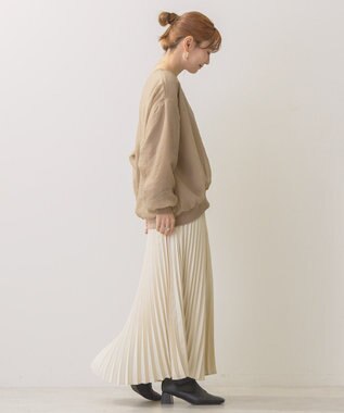 AMERICAN HOLIC オーガンジーレイヤードスウェット Mocha