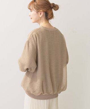 AMERICAN HOLIC オーガンジーレイヤードスウェット Mocha