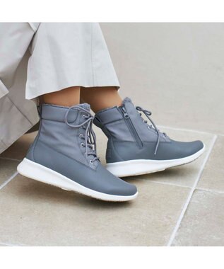 ing <ing>【レイン・スノー対応】レースアップスニーカーブーツ グレー