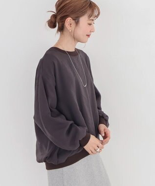 AMERICAN HOLIC オーガンジーレイヤードスウェット Charcoal Gray