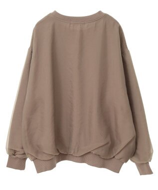 AMERICAN HOLIC オーガンジーレイヤードスウェット Mocha