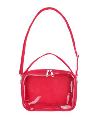 WEGO 【痛バ＆推し活グッズ】マルチWAYぬいポーチ レッド