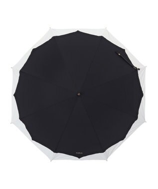MOONBAT 【フルラ （FURLA）】晴雨兼用日傘　バイカラーキルティングステッチ ブラック