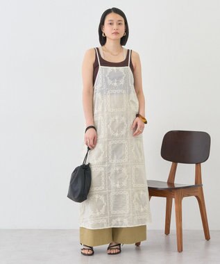AMERICAN HOLIC シアー刺繍キャミワンピース（ペチコート付き） Ivory