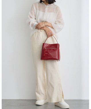 MioFIRANO スクエアエナメルハンドバッグ 2WAY　FIRANO フィラノ RED