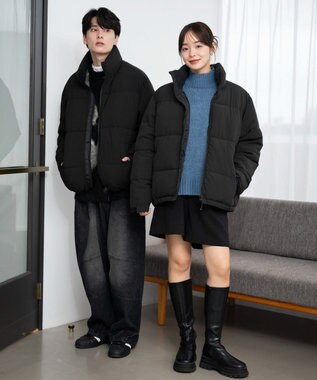 WEGO 【ユニセックス着用ITEM】パデッドブルゾン ブラック