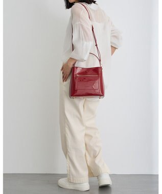 MioFIRANO スクエアエナメルハンドバッグ 2WAY　FIRANO フィラノ RED