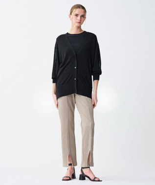 uncrave ラスターシアーニット ロングカーディガン ブラック