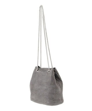 Green Parks ａｎｄｍｉｋｋａ　２ＷＡＹキラキラ巾着バッグ Gray